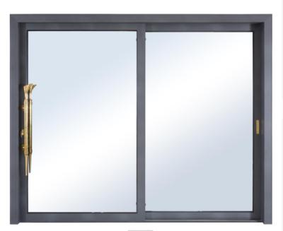 China Bulletproof White Aluminum Sliding Doors Standing Impact Glass Prefabricated for sale