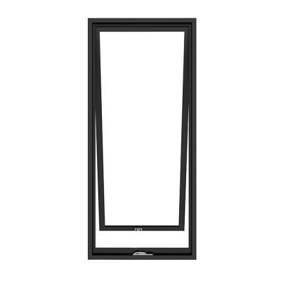 China black Aluminum Top Hanging Swing Open Windows Good Air Tightness for sale