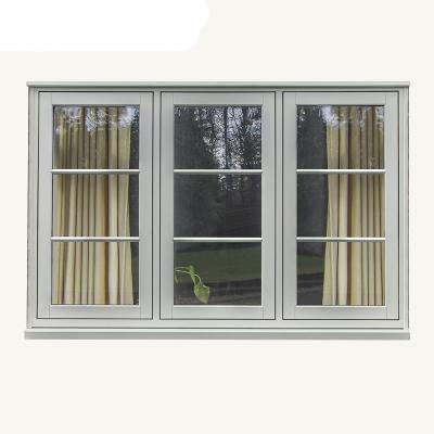 China Aluminium White French Casement Window And Doors 5mm Tempered Glass for sale