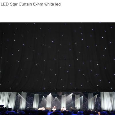 China Super Bright RGBW6x 4m LED Star Curtain , Backdrop Curtain Cloth for Stage Background for sale