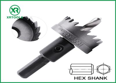 China Hex Shank HSS Hole Saw Cutter Quick Change Amber Color Finish Optimum Durability for sale