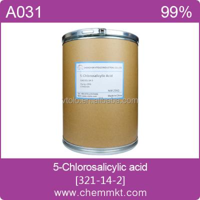 China Used As Pesticide 5-Chloro-2-hydroxybenzoic Acid 5-Chlorosalicylic Acid CAS 321-14-2 for sale