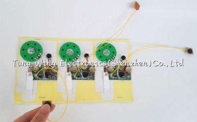 China 10 seconds Recordable Sound Module For Birthday , Custom Voice Greeting Cards for sale