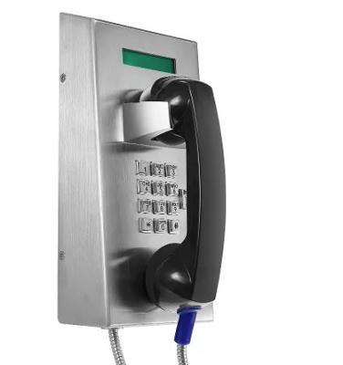 China Telefone Prisional de Emergência Fixado na Parede em Aço Inoxidável 304 Telefone Público à venda