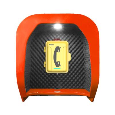 China Wall Mounted Telephone Acoustic Hood Waterproof Phone Booths Outdoor for sale