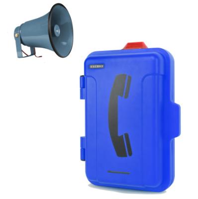 China Wall Mounting Type Loudspeaker Telephone Voice Amplified Phone With Ringing Pilot Lamp à venda