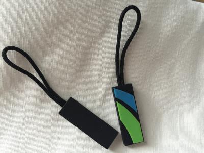 China Starke 3D weiche PVC Reißverschluss-Abziehvorrichtung,netter Reißverschluss Ziehen für Handtaschen zu verkaufen