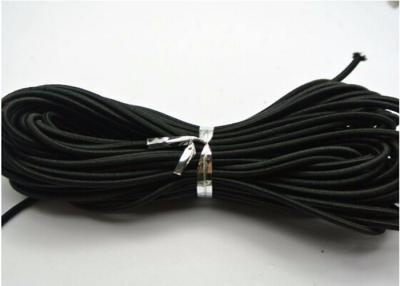 China Do preto elástico material do cabo da trouxa do poliéster amostra grátis elástica da linha disponível à venda