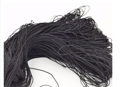 China Eco - Friendly Black Elastic Cord 2mm , Stretchy Elastic Cord For Clothing for sale