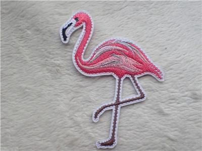 China Cute Animal Figure Colorful Silk Embroidered Patches Melt - Adhesive On Backing for sale