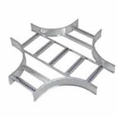 China Aluminum Alloy Ladder Type Cable Tray Silver Galvanised Steel Cable Tray for sale