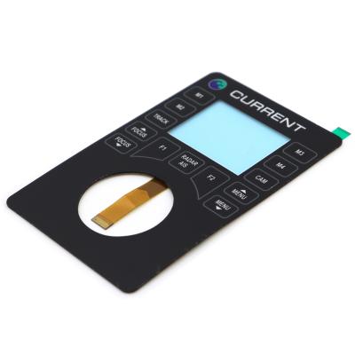 China Polyester Backlighting Membrane Switches Keypad With LCD Window for sale