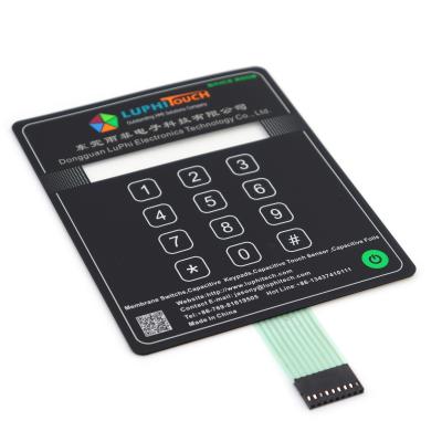 China Illumination Fiber Backlighting Membrane Switches With PET Printed Circuit for sale