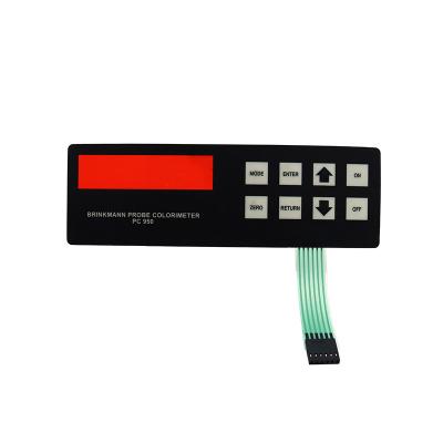 China Colorimeter PET/PC/PMMA Membrane Switch for sale