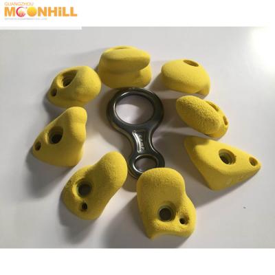 China Anti Skid Rock Climbing Holds PU Resin Climbing Wall Stones ROHS Approved for sale