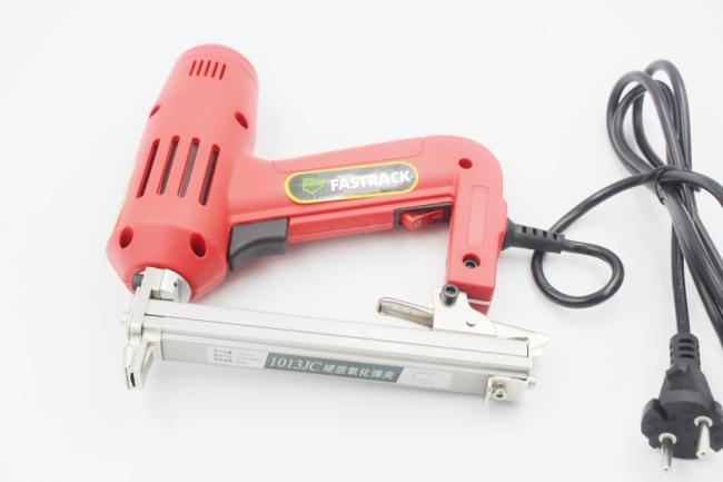 Hot Sale 20gauge Narrow Crown Electric Stapler Tacker Staple Gun 1013j for Furniture Decoration Upholstery