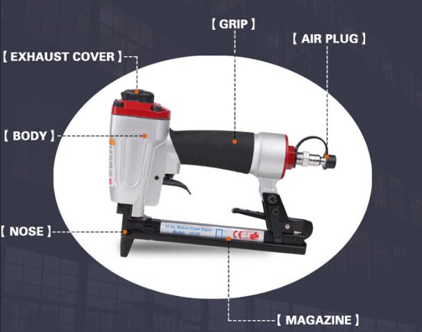 22gauge Fine Crown Air Pneumatic Staple Gun Staple Machine 1010f Upholstery Furniture