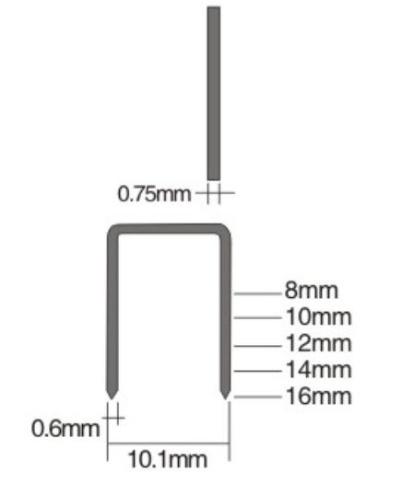 22gauge Fine Crown Air Staple Pneumatic Staple 1416