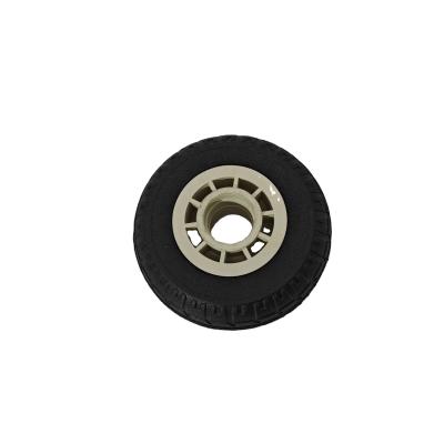 China Small Plastic Solid Rubber Wheels 6 Inch 7 Inch 8 Inch Moulding Rubber Parts for sale