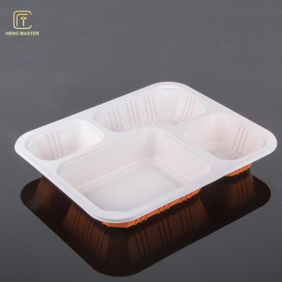 China Disposable Bento Box Microwavable Airline Meal Tray for sale