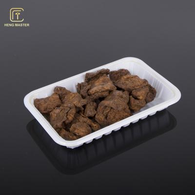 China Bagasse 19*12*3cm Biodegradable Frozen Food Packaging for sale