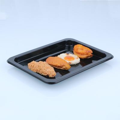 China Laminated Pe Liner Tray 2cm Disposable Meal Tray for sale