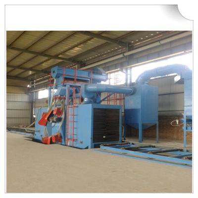 China H beam shot blasting machine / wheel blasting machine for cleaning structural steel for sale