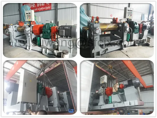 XK-230 Two Roller Mixing Mill Machine operational view
