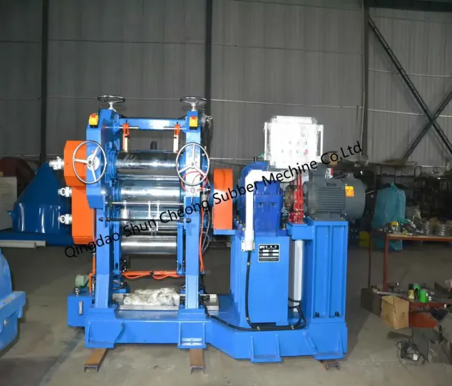 Long Life Four Roll Rubber Sheet Calendering Plant