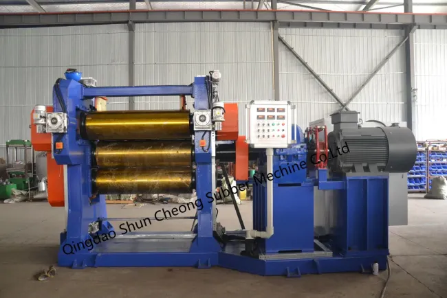 Long Life Four Roll Rubber Sheet Calendering Plant