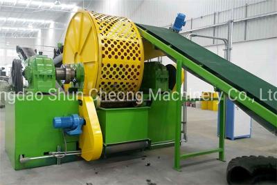 China China Waste Tire Recycling Plant / Whole Waste Tyre Shredder Machine Te koop