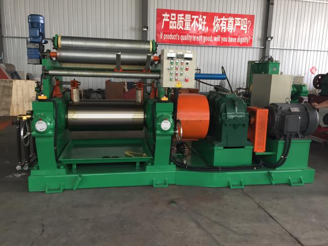 Rubber mixing mill control panel