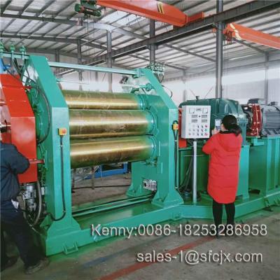 China 1200MM Rubber Sheet 3 Roll Calender , Calendering Process For Rubber for sale