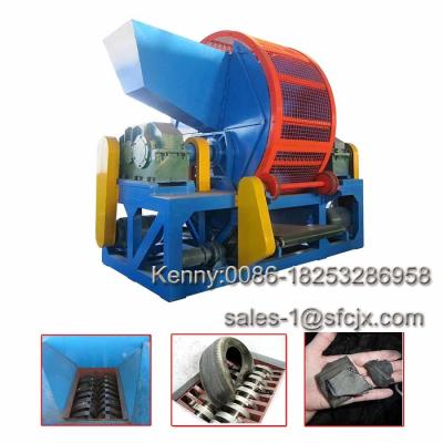 China Two Shaft Whole Tire Recycling Machine , Waste Tyre Shredder for sale