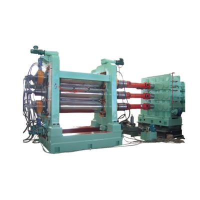 China Four Roller Rubber Calender Machine With PLC Control Plate For Calendering Textile Conveyor Belt for sale