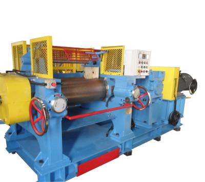 China Hardened Gear Reducer Two Roll Rubber Mixing Mill for sale