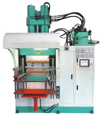 China Rubber Injection Molding Machine with Cold Runner Mold and Robot Automation à venda