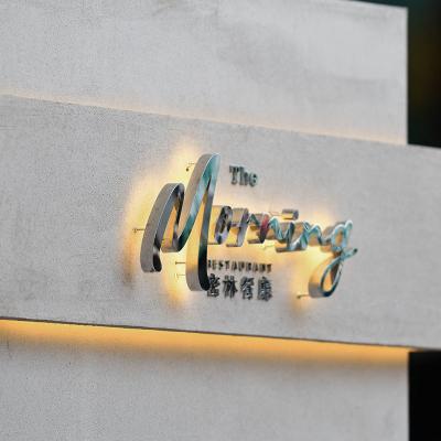 China 3D Mini Crystal Backlit Letters Metal Luminous Letters Outdoor  Indoor Decoration Signboard Light Sign for sale
