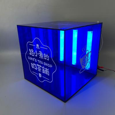 China Outdoor  Acrylic Light Box Sign Display Led Lightbox Wall  Signage Signboard 3D letter Advertising Sign Board for sale