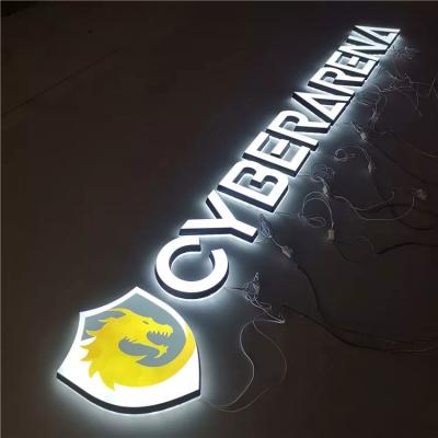 China Custom Signage letters large acrylic home mirror letter commercial sign led outdoor for sale