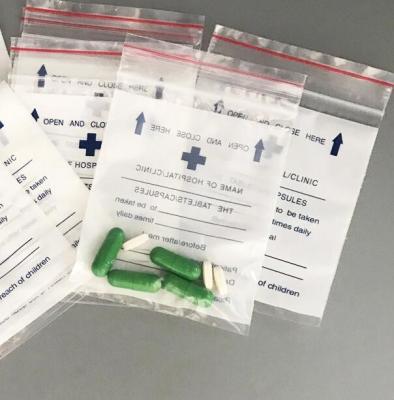 Double Pocket Zipper Transparent Packaging Film Eco-Friendly Plastic Liquid Bio Hazard Biohazard Medical PE Pathological Seal Bag