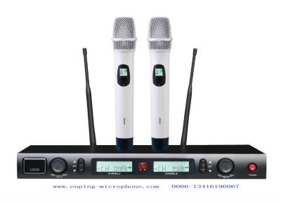 China UGX8 wireless microphone system UHF IR selecta ble frequency PLL  competetive low price rack ear SHURE for sale