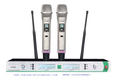 China UGX8II wireless microphone system UHF IR selecta ble frequency PLL  competetive low price rack ear SHURE for sale