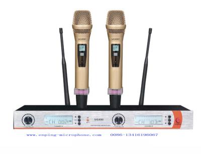 China UGX9II wireless microphone system UHF IR selecta ble frequency PLL  competetive low price rack ear SHURE for sale