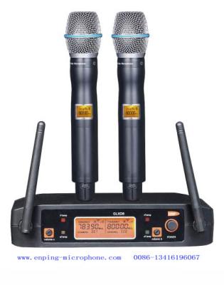 China LS-D8 wireless microphone system UHF IR selectable frequency PLL  small microphone SHURE copy for sale