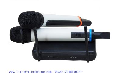 China UM-1016 Dual channel VHF mini size wireless microphone / micrófono / cheap for sale