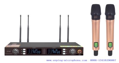 China UR-8S/ UHF wireless microphone system with IR selectable frequency and automatic power-off / SHURE style for sale