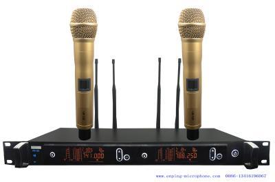 China UR-12D/ HIGH QUALITY  TRUE DIVERSITY UHF wireless microphone system with IR selectable frequency/SHURE STYLE for sale