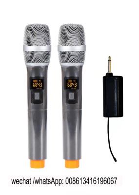 China U2 / UHF professional teaching wireless microphone/  20 channel /rechargeable battery 18650/volume control on handheld for sale