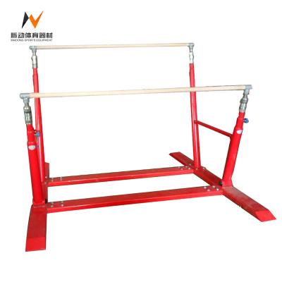 China Customizable Children's Red Outdoor Uneven Bars for Active Playgrounds and Parks for sale